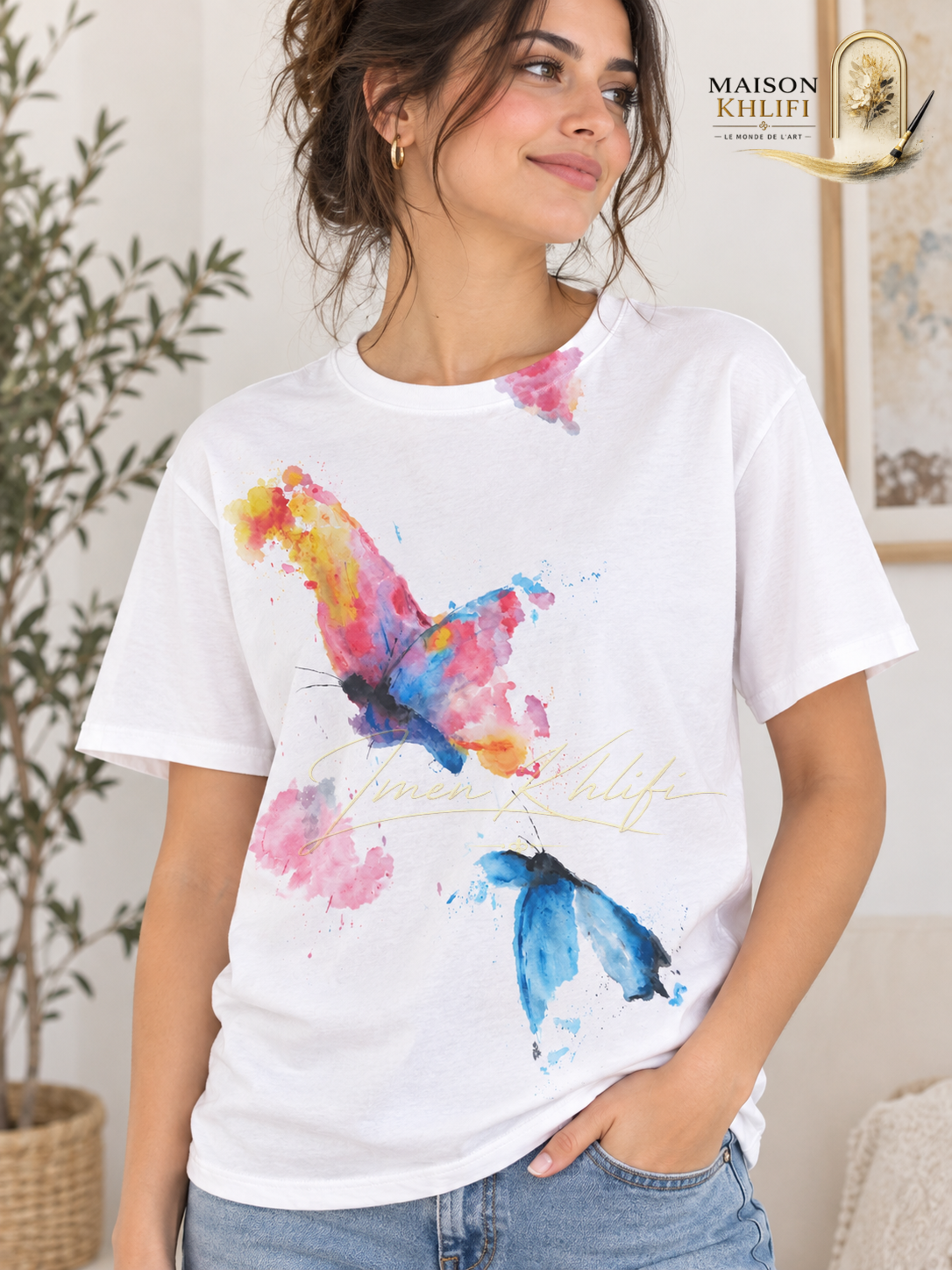 T-shirt papillon